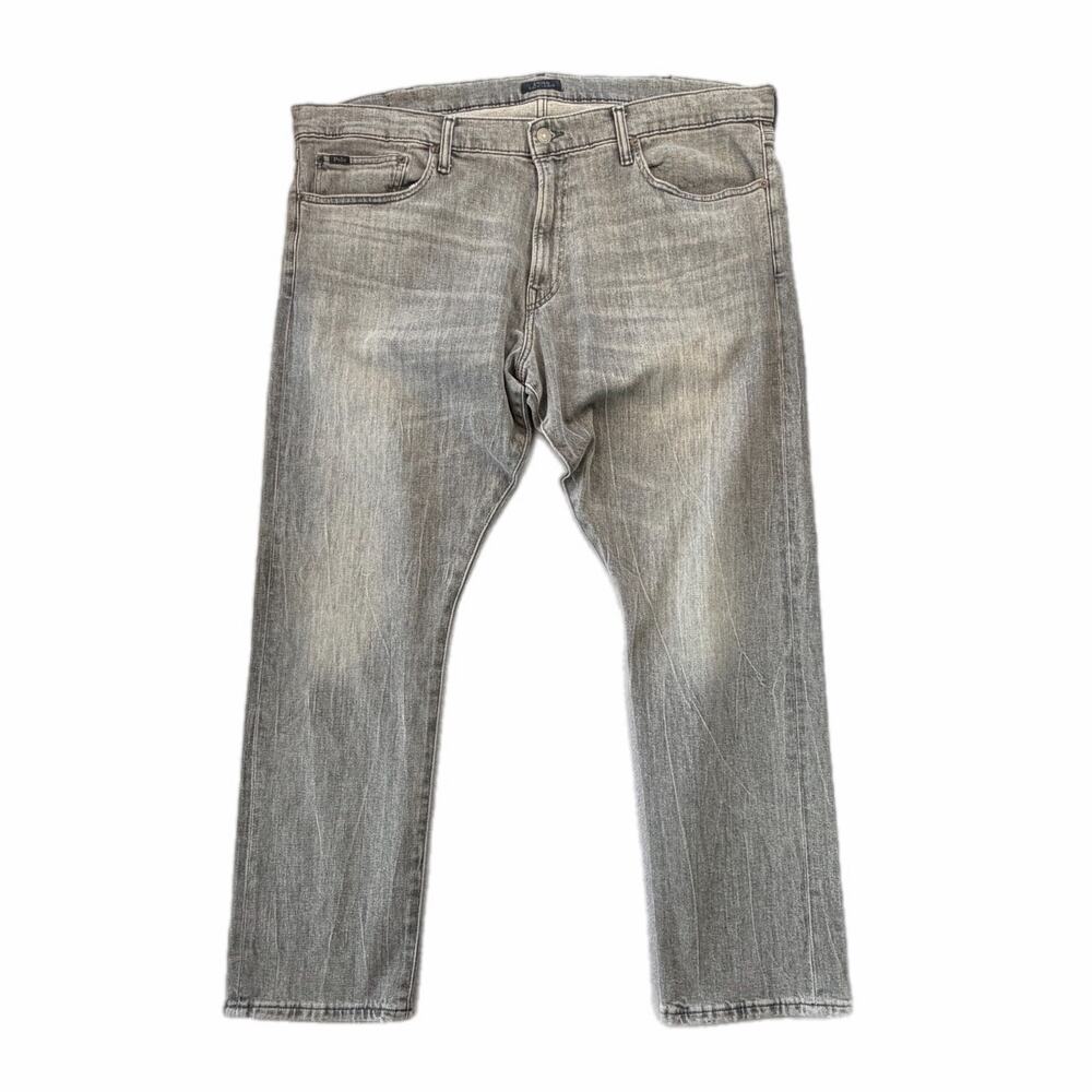 Polo Ralph Lauren Men's 40x30 Gray Wash Slim Everday Casual Basic Denim Jeans